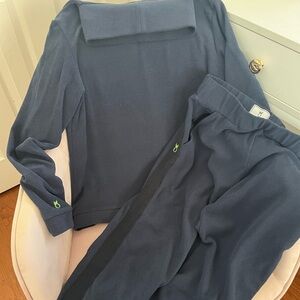 Dudley Stephens Navy Set (Turtleneck Sweater, size M, and Pants, size S)